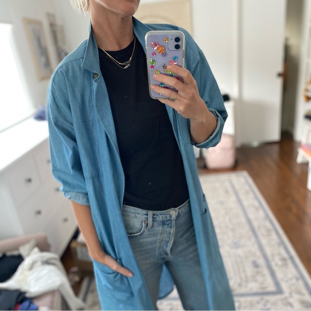 Vintage Chambray Chore Coat